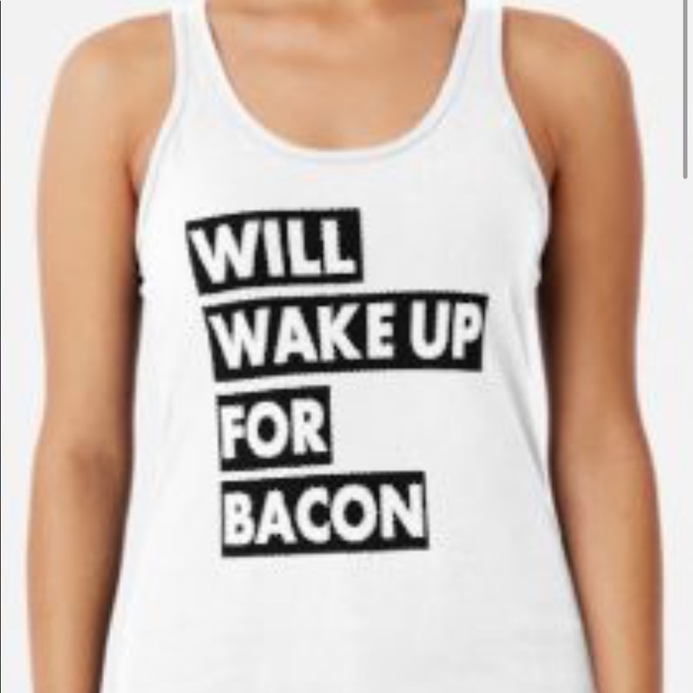 Xhilaration “Will Wake Up for Bacon” Tank